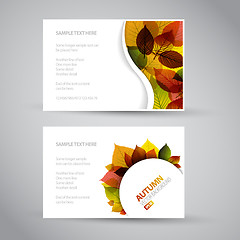 Image showing Vector Fresh natural fall banners