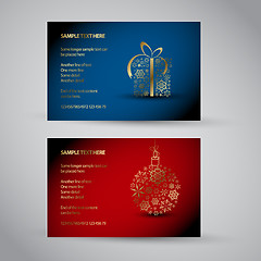 Image showing Set of vector christmas / New Year banners 2012 