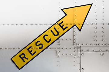 Image showing rescue arrow