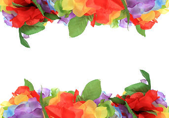 Image showing flower petal frame