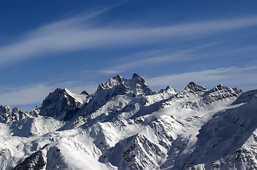 Image showing High winter mountains