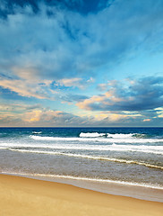 Image showing Surf on a tropical beach - without people landscape
