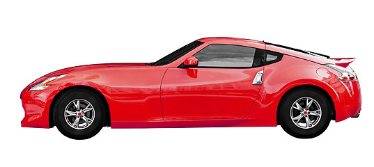 Image showing Sport coupe - Fantasy super car on white background