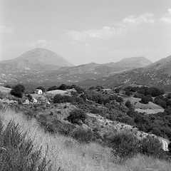 Image showing Crete landscape with chapel