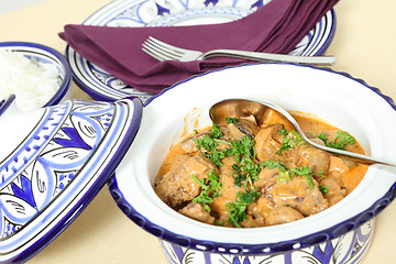 Image showing Beef stroganoff bowl horizontal