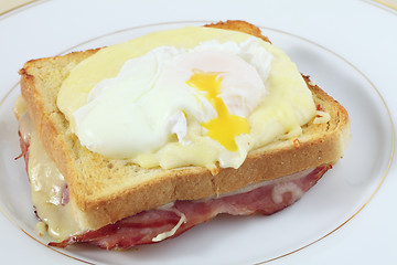 Image showing Croque madame