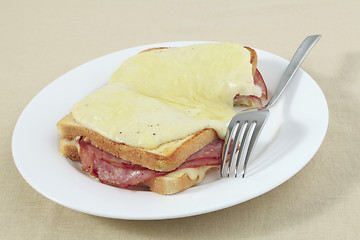 Image showing Croque monsieur horizontal