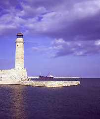 Image showing Rethymnon lighthouse