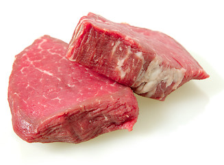 Image showing Filet mignon steaks with light shadow