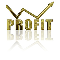 Image showing Profit and Arrow