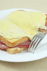 Image showing Croque monsieur vertical