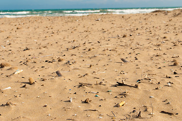 Image showing Dirty beach