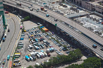 Image showing car park in city