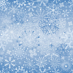 Image showing Christmas snowfall (seamless)