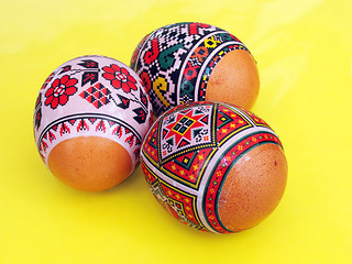 Image showing painted Easter eggs