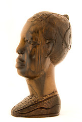 Image showing African statuette - profile