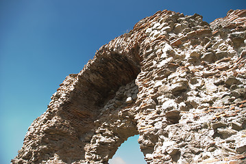 Image showing Gate of the fotress wall in Hissar, Bulgaria (close up)