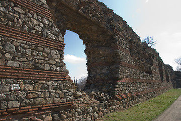 Image showing Fotress wall in Hissar, Bulgaria