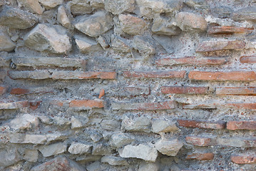 Image showing Close up - Hissar fortress wall in Bulgaria