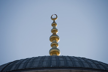 Image showing Top decoration of The Blue Mosque