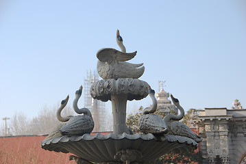 Image showing Fountain in the Dolmabache square