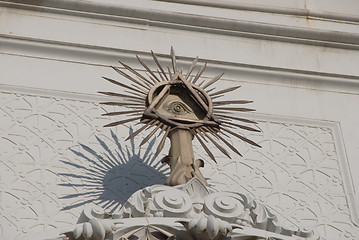 Image showing St Stephen Church - the sign in the front