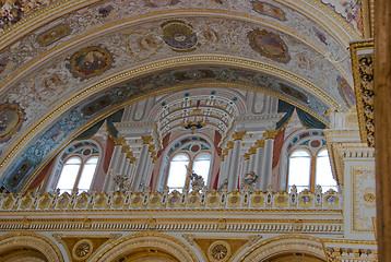 Image showing Balcony in the Main Hall of Dolma Bahche Palace