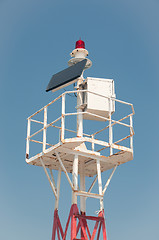 Image showing A lighthouse running on solar energy