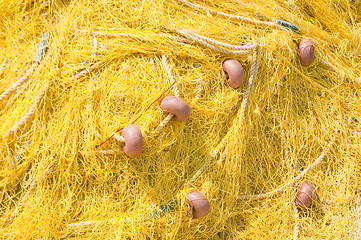 Image showing Yellow net