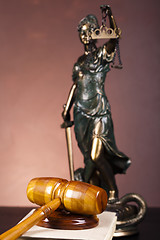 Image showing Scales of Justice and Law