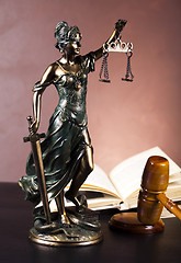 Image showing Scales of Justice and Law