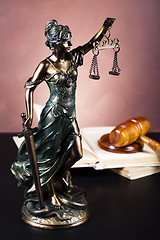 Image showing Scales of Justice and Law