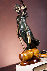 Image showing Scales of Justice and Law