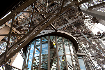 Image showing Eiffel Tower closeup