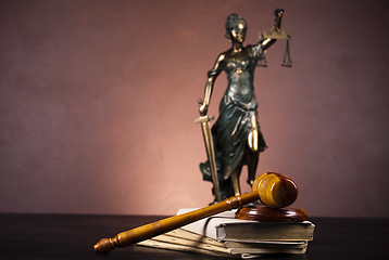 Image showing Scales of Justice and Law