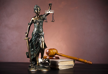 Image showing Hammer and god of law 