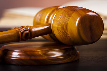 Image showing Judges wooden gavel