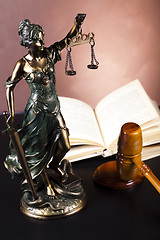 Image showing Hammer and god of law 