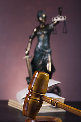 Image showing Hammer and god of law 