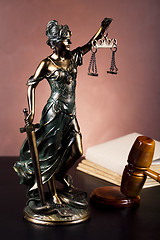 Image showing Hammer and god of law 