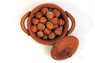 Image showing pot full of nuts