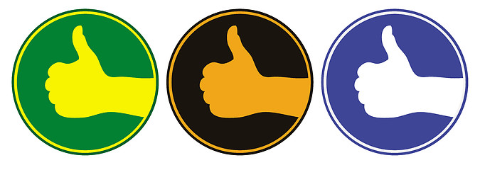 Image showing Thumbs up emblem