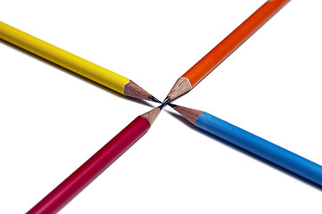 Image showing Pencil crossroad