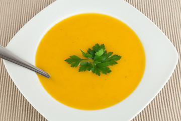 Image showing Carrot soup.