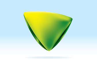 Image showing Organic green triangle