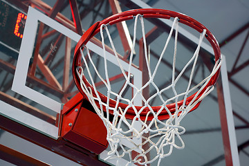 Image showing Basketball basket