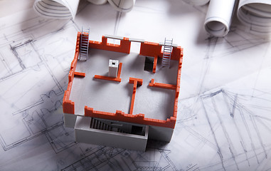 Image showing Architecture model and plans