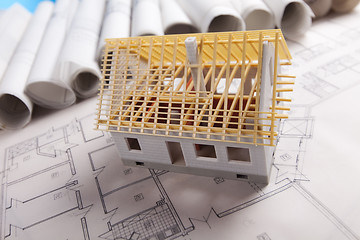 Image showing Architecture model and plans