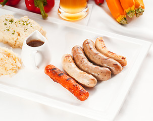 Image showing selection of all main type of german wurstel saussages