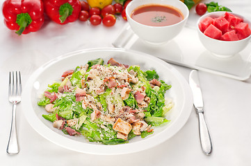 Image showing fresh caesar salad